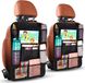 Diboniur Car Backrest Seat Covers - 2 stuks kinderstoelhoezen, waterdichte en onderhoudsvriendelijke achterbankbekleding van Oxford-stof, autostoelorganizer voor iPad-tablets kleiner dan 10,5 inch