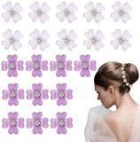 Set Verpakking van 3 strikhaarspelden, zoete en schattige stijl, draagbaar gedetailleerd ontwerp, haarelastiekjes en hoofddeksels, geschikt voor verschillende kapsels, geschikt voor meisjes en vrouwen