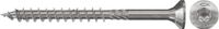 Fischer 200x Power-Fast 4,5 x 40 Senkkopf roestvast staal A2 deeldraad binnenzeskant TX