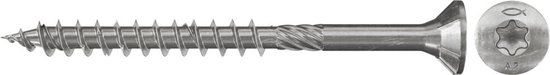 Fischer 200x Power-Fast 4,5 x 40 Senkkopf roestvast staal A2 deeldraad binnenzeskant TX