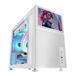 Mars Gaming MC-LCD Mini Tower Zwart, Wit