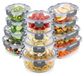 Catonia Contenants en verre pour aliments - Coffret de 12 pièces