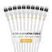 StarTech.com 6ASTP34WHS15CM10PK Netwerkkabel Wit 0,15 m Cat6a U/FTP (STP) Rond