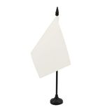 Tafelvlag AZ FLAG Tafelvlag effen wit 15 x 10 cm