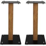 Enova Hifi Majesty 50 Zwart en Hout Luidsprekerstatieven - Verkocht per paar