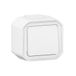 Legrand Drukschakelaar, 10 A, Plexo, waterdicht IP55, volledige verlichtingsbediening, inbouwklaar, oppervlaktemontage, wit, 069760LE