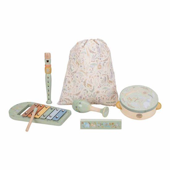 Little Dutch Muziekset - Groen FSC - Safari Friends