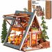 Bois Kit Maison de poupée - Maison miniature avec structure en A - À partir de 14 ans