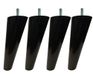 MARGOT Vintage passer set van 4 zwarte houten poten, hoogte 17 cm
