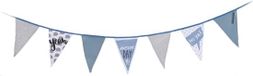 Home & Styling Guirlande 260 cm gris/bleu