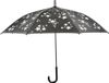 Esschert Design Paraplu enfant - Réflecteur Étoiles - Noir/Gris