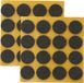 QlinQ Anti-krasvilt - 48x - bruin - 22 mm - rond - zelfklevend - meubel beschermvilt