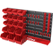 Qbrick Regular Fixing set mural 6 43 pièces - système de rangement modulaire - rouge/noir - 400 x 160 x 360 mm