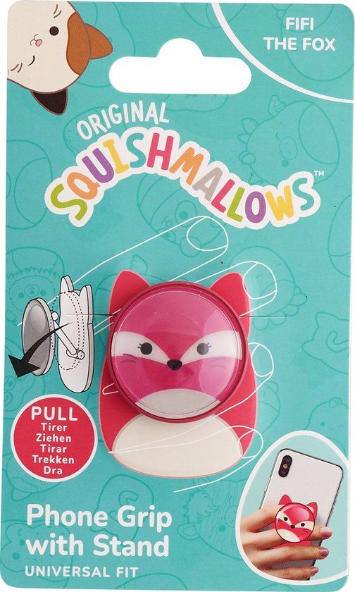 Squishmallows Fifi Telefoon Grip & Standaard - Fifi the Fox