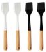 Omgoods - Set van 4 Siliconen Rijgborstels met Houten Handvat