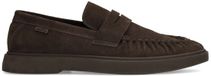 Manfield - Heren - Bruine suède loafers - Maat 45