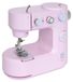 Machine à coudre électrique - Mini machine à coudre pour usage domestique - 2 vitesses - Point droit avec verrouillage - 100–240V UE - Compact - Pied-de-biche interchangeable - Rose