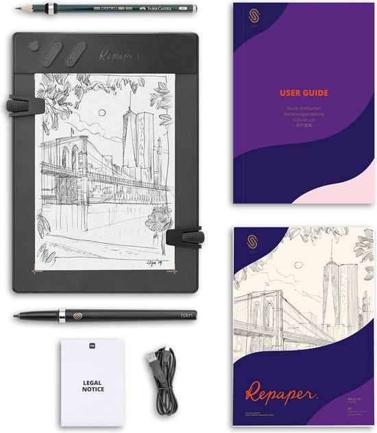 Repaper grafische tablet - zwart - REPAPER01