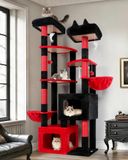 XXL Arbre à chat avec 2 grandes maisons et plateformes