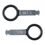 KS Tools 500.1375 Radio-/navigatiesysteem-ontgrendelgereedschap, VW, 2-dlg