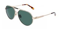 Ferragamo SF327S Matte gold Pilot Zonnebril Mannen