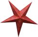 Merkloos / Sans marque Kerstster Decoratie - Rood - 40 cm - Papier - 5 Punten - Hangend