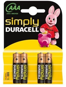Duracell 002432 - Batterijen - 4 stuks