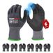 Mustbau Gants de travail avec écran tactile, S/M/L/XL, gants en nitrile résistants à l'usure, excellente adhérence, adaptés au jardinage, à la mécanique, au chantier (gris)