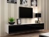 Cama VIGO 180 TV-meubel Wit/Zwart Glanzend