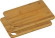 Merkloos Kesper Snijplank - 2x - 24 x 35 cm - Bamboe Hout - Broodplank