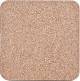 Zeller Kurken dessous de casserole carré - 4x - brun clair - 24 x 24 x 1 cm