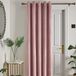 Laurence Llewelyn-Bowen Montrose Fluwelen Verduisteringsoogje Deurgordijn met Enkel Paneel - 168 x 214 cm Breed (66 x 84 Inch) in Blush