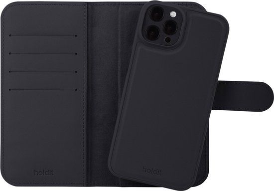 Holdit Wallet Case Magnet Plus geschikt voor Apple iPhone 12 (Pro) - Zwart