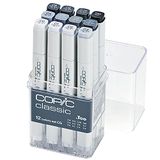 COPIC Classic Marker Set van 12 "CG"