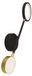 Ideus Lampe murale décorative OMEGA LED, 10W, 4200K, 1140lm, noir, or, numéro de modèle 04191