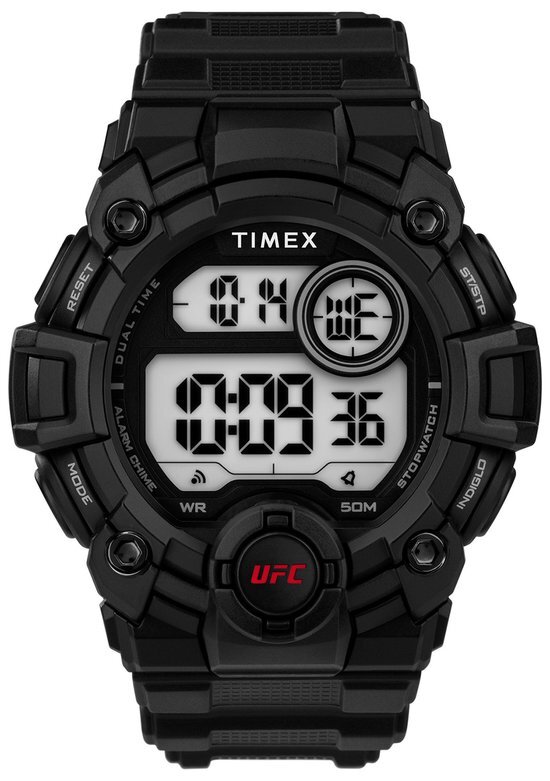 Timex UFC Rematch TW5M53100 Horloge - Kunststof - Zwart - &#216; 48 mm