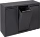 Merkloos / Sans marque Relaxdays Afvalemmer - 3 stuks - 10 l - zwart
