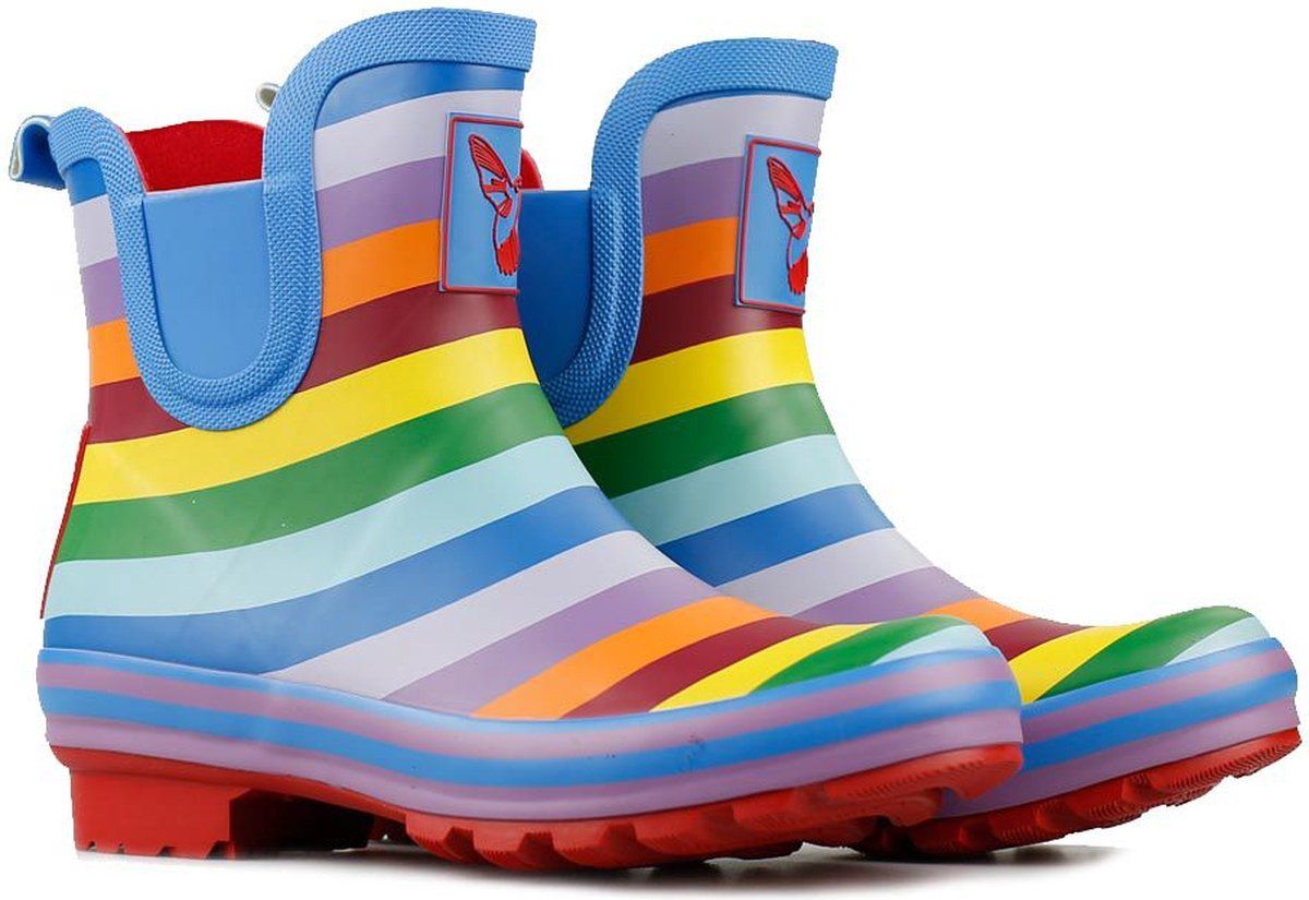 Evercreatures Rainbow Meadow Wellies 39 - Regenboog