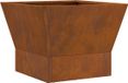 vidaXL Brasero rouille 40 x 40 x 35 cm acier résistant aux intempéries