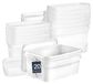 Benbow Seau rectangulaire avec couvercle et poignée 5L Blanc BSR