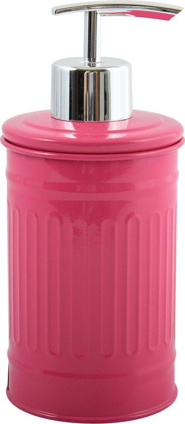 MSV Industrial Zeeppompje - Metaal - Fuchsia Roze/Zilver - 250 ml
