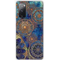 Samsung Galaxy S20 FE mandalla bleu siliconen hoesje