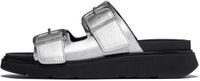 FitFlop Gen-FF Buckle Tumbled dames plateau sandalen maat 42 zilver