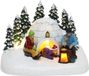 Santaville - Family with Iglo Preparing Meal with LED Polyresin 15cm