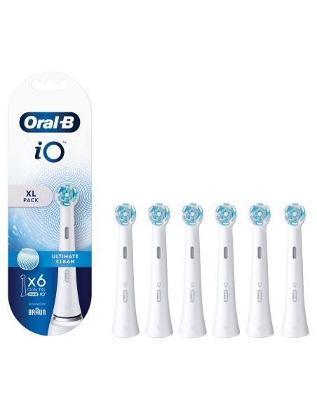 Oral-B iO Ultimate Clean CW-6 - Opzetborstels - Wit - 6 stuks