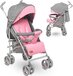 Lionelo Irma Buggy - Grijs/Roze - Lichtgewicht - Compact Opvouwbaar