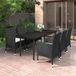 Maison Exclusive - Salon de jardin 7 pièces avec coussins en rotin synthétique et verre