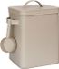 Merkloos Relaxdays Koffieblik luchtdicht - 6,5 l - met lepel - beige