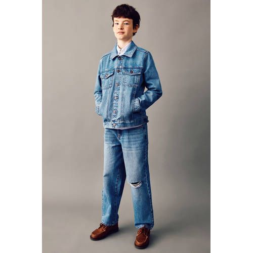 Mango Kids denim spijkerjas medium blue denim