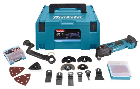 Makita DTM51ZJX3 Multitool - 18V - Incl. koffer en 16 accessoires - Zonder accu's en lader